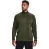 imageUnder Armour Mens Armour Fleece 12 Zip TShirtMarine Od Green 390Black