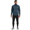imageUnder Armour Mens Armour Fleece 12 Zip TShirtMechanic Blue 467Black