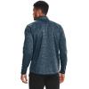 imageUnder Armour Mens Armour Fleece 12 Zip TShirtMechanic Blue 467Black