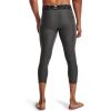 imageUnder Armour Mens Armour Heatgear 34 LeggingsCarbon Heather 090Black