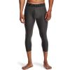 imageUnder Armour Mens Armour Heatgear 34 LeggingsCarbon Heather 090Black