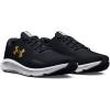imageUnder Armour Mens Charged Pursuit 3 Running Shoe005 BlackBlackMetallic Gold