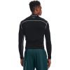 imageUnder Armour Mens ColdGear Armour Compression Mock LongSleeve TShirtBlack Steel