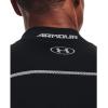 imageUnder Armour Mens ColdGear Armour Compression Mock LongSleeve TShirtBlack Steel