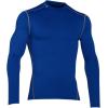 imageUnder Armour Mens ColdGear Armour Compression Mock LongSleeve TShirtBlue Steel