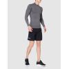 imageUnder Armour Mens ColdGear Armour Compression Mock LongSleeve TShirtCarbon Heather 090Black