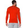 imageUnder Armour Mens ColdGear Armour Compression Mock LongSleeve TShirtDark Orange Steel