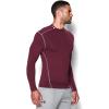 imageUnder Armour Mens ColdGear Armour Compression Mock LongSleeve TShirtMaroon Steel