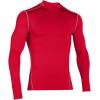imageUnder Armour Mens ColdGear Armour Compression Mock LongSleeve TShirtRed Steel