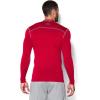 imageUnder Armour Mens ColdGear Armour Compression Mock LongSleeve TShirtRed Steel