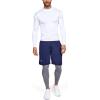 imageUnder Armour Mens ColdGear Armour Compression Mock LongSleeve TShirtWhite Steel