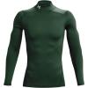 imageUnder Armour Mens ColdGear Compression MockForest GreenWhite