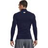 imageUnder Armour Mens ColdGear Compression MockMidnight Navy 410White