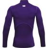 imageUnder Armour Mens ColdGear Compression MockPurpleWhite