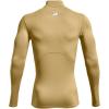 imageUnder Armour Mens ColdGear Compression MockTeam Vegas Gold 715Black