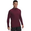 imageUnder Armour Mens ColdGear Fitted Mock609 Maroon   White