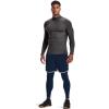 imageUnder Armour Mens ColdGear Fitted MockCharcoal Light Heather  Black