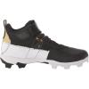 imageUnder Armour Mens Harper 7 Mid Rubber Molded Baseball Cleat Shoe001 BlackWhiteBlack