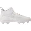 imageUnder Armour Mens Harper 7 Mid Rubber Molded Baseball Cleat Shoe100 WhiteWhiteMod Gray