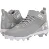imageUnder Armour Mens Harper 7 Mid Rubber Molded Baseball Cleat Shoe101 Baseball GrayBaseball GrayWhite