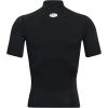 imageUnder Armour Mens HeatGear Comp Mock Short Sleeve TShirtBlack 001White