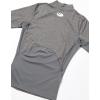 imageUnder Armour Mens HeatGear Comp Mock Short Sleeve TShirtCarbon Heather 090Black