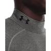 imageUnder Armour Mens HeatGear Comp Mock Short Sleeve TShirtCarbon Heather 090Black