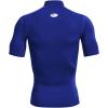imageUnder Armour Mens HeatGear Comp Mock Short Sleeve TShirtRoyal 400White