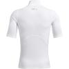 imageUnder Armour Mens HeatGear Comp Mock Short Sleeve TShirtWhite 100Black
