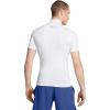 imageUnder Armour Mens HeatGear Comp Mock Short Sleeve TShirtWhite 100Black