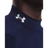 imageUnder Armour Mens Heatgear Armour Mock Long Sleeve TshirtMidnight Navy 410White