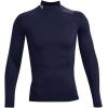 imageUnder Armour Mens Heatgear Armour Mock Long Sleeve TshirtMidnight Navy 410White