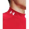 imageUnder Armour Mens Heatgear Armour Mock Long Sleeve TshirtRed 600White
