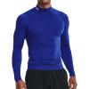 imageUnder Armour Mens Heatgear Armour Mock Long Sleeve TshirtRoyal 400White