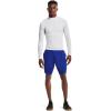 imageUnder Armour Mens Heatgear Armour Mock Long Sleeve TshirtWhite 100Black