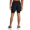 imageUnder Armour Mens Launch Run 5inch 2in1 Shorts001 Black  Black  Reflective
