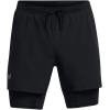 imageUnder Armour Mens Launch Run 5inch 2in1 Shorts001 Black  Black  Reflective