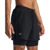 imageUnder Armour Mens Launch Run 5inch 2in1 Shorts001 Black  Black  Reflective