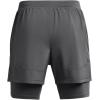 imageUnder Armour Mens Launch Run 5inch 2in1 Shorts025 Castlerock  Castlerock  Reflective