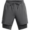 imageUnder Armour Mens Launch Run 5inch 2in1 Shorts025 Castlerock  Castlerock  Reflective