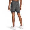 imageUnder Armour Mens Launch Run 5inch 2in1 Shorts025 Castlerock  Castlerock  Reflective