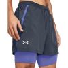 imageUnder Armour Mens Launch Run 5inch 2in1 Shorts044 Downpour Gray  Starlight  Reflective