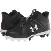 imageUnder Armour Mens Leadoff Mid Rubber Molded Baseball Cleat Shoe001 BlackBlackWhite