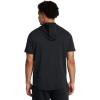 imageUnder Armour Mens Project Rock Payoff Short Sleeve Terry Hoodie001 Black   White