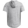 imageUnder Armour Mens Project Rock Payoff Short Sleeve Terry Hoodie011 Mod Gray Medium Heather   Black