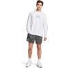 imageUnder Armour Mens Rival Terry 6inch Shorts025 Castlerock   Onyx White