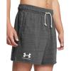 imageUnder Armour Mens Rival Terry 6inch Shorts025 Castlerock   Onyx White
