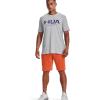 imageUnder Armour Mens Rival Terry Shorts866 Orange Blast   Onyx White