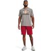 imageUnder Armour Mens Rival Terry Shorts891 Radio Red Full Heather   Onyx White
