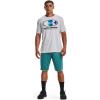 imageUnder Armour Mens Rival Terry ShortsCerulean Full Heather 452Onyx White